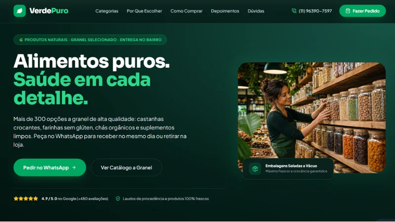 Prévia do Modelo Vitrine 1 - Empório Natural e Produtos a Granel